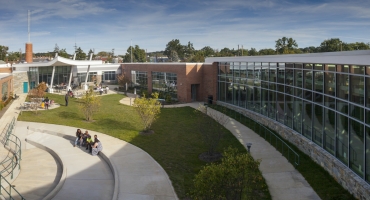River Terrace campus and pool exterior
